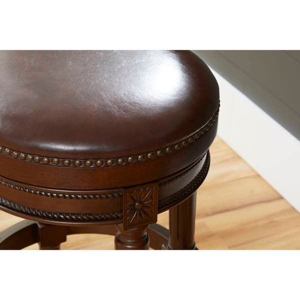 New Ridge Home Goods Chapman Bar-Height Barstool - Walnut