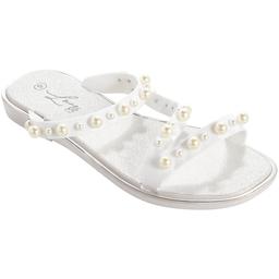 Womens Love 83 Straps with Pearls Sandals