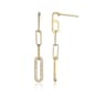 Forever Facets 18kt. Gold Over Sterling  Post Dangle Earrings - image 2