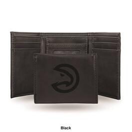 Mens NBA Atlanta Hawks Faux Leather Trifold Wallet