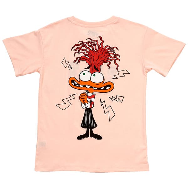 Girls (7-16) Disney Short Sleeve Inside Out Embroidered Tee