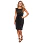 Petite Connected Apparel Eyelash Two-Tone Yoke Side ITY Dress - image 1