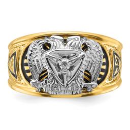 Mens Diamond Classics™ 10kt. Diamond 32nd Rite Double Eagle Ring