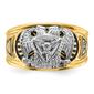 Mens Diamond Classics&#8482; 10kt. Diamond 32nd Rite Double Eagle Ring - image 4