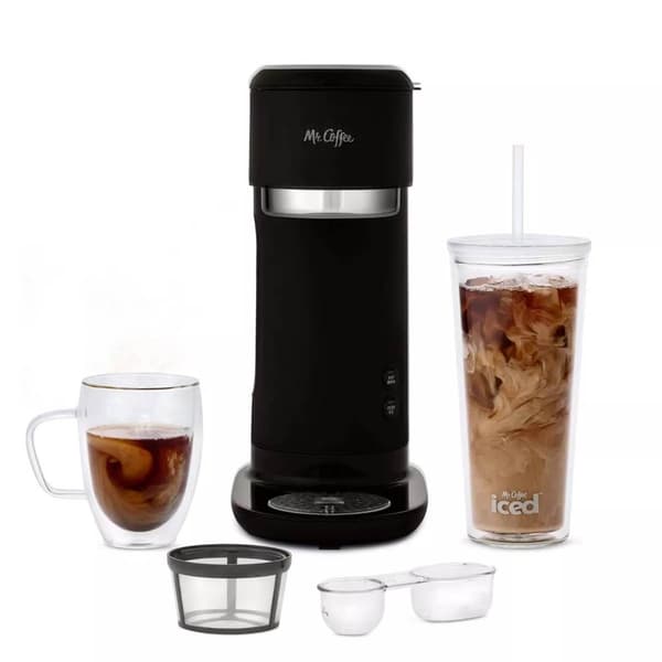 Mr. Coffee(R) Iced &amp; Hot Single Serve Coffee Maker - Black