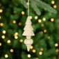 Northlight 3pc. Natural Trees Wooden Christmas Ornaments - image 2