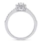 Nova Star® Sterling Silver 1/3ctw. Lab Grown Diamond Halo Ring - image 3