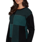 Womens Emaline Feminine Mystique Long Sleeve Color Block Sweater - image 5
