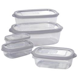 Farberware(R) 10pc. Rectangle Storage Set - Light Grey