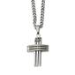 Mens Gentlemen's Classics&#40;tm&#41; Silver Stainless Steel Cross Necklace - image 1