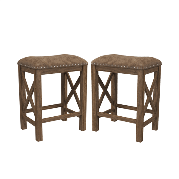 HH2 Home Willow Bend Backless Counter Height Stools - Set of 2