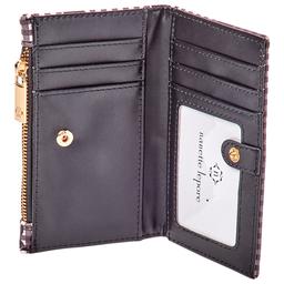 Womens Nanette Lepore Aime Slim Bifold Wallet - Gingham