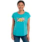 Womens Erika Dolman Sleeve Round Neck Flamingo Tee - image 1
