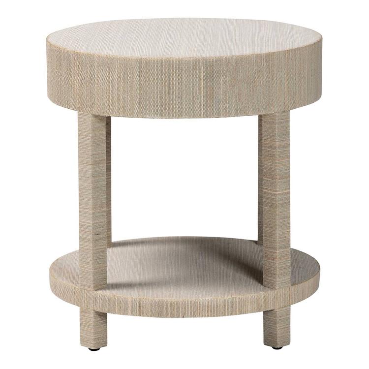 bali & pari Sadia Bohemian Woven Natural Grasscloth Nightstand