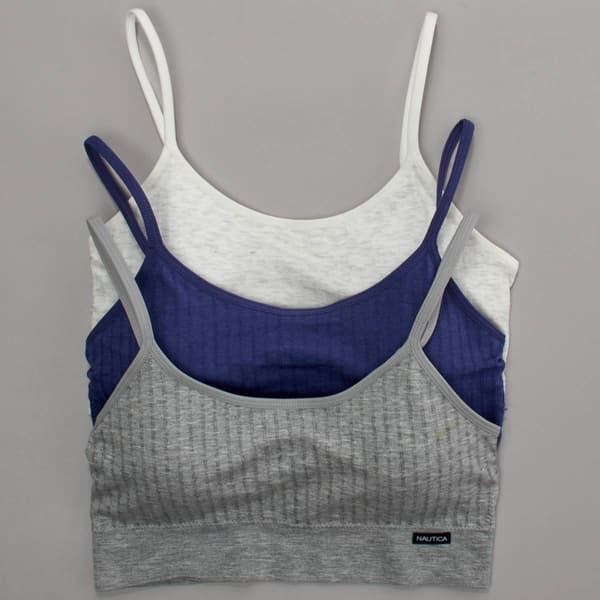 Womens Nautica 3pk. Square Neck Seamless Bralettes - NT1013-3PKX - image 