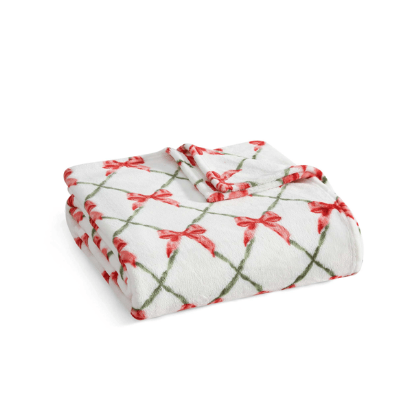 Martha Stewart Emmas Bow Throw Blanket