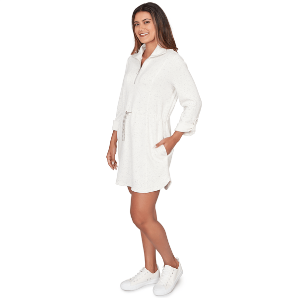 Womens Ruby Rd. Jetsetter Speckled Ultra Knit Sweater Dress