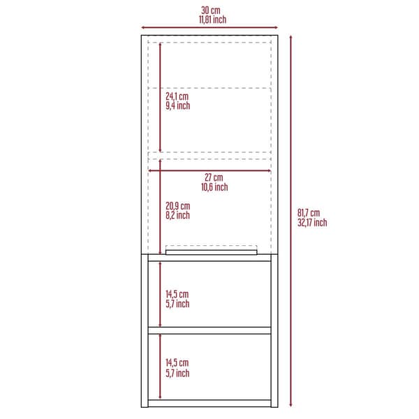 FM FURNITURE Milwaukee Medicine Cabinet