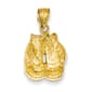 Mens Gold Classics&#40;tm&#41; Open-Backed Boxing Gloves Pendant - image 1