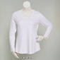 Juniors Plus Aveto Long Sleeve V-Neck Tee - image 3