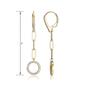 Forever Facets 18kt. Gold Over Sterling Paperclip Drop Earrings - image 3