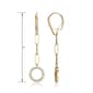 Forever Facets 18kt. Gold Over Sterling Paperclip Drop Earrings - image 3