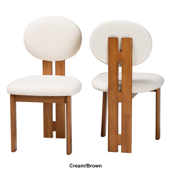 Baxton Studio Kacela Modern Japandi 2pc. Dining Chair Set