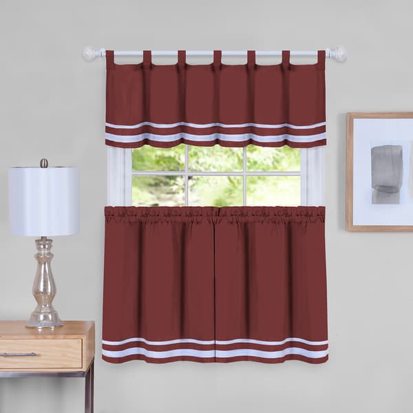 Achim Dakota Kitchen Curtain Set - image 