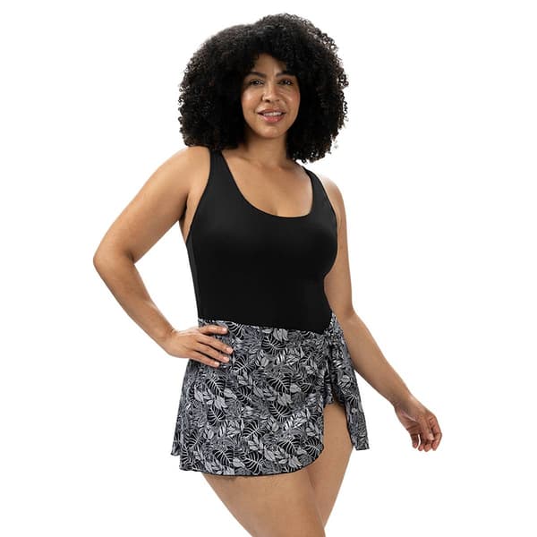 Womens Dolfin® Aquashape Botanical Scoop Neck Swimdress