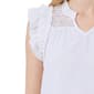 Petite NY Collection Double Flutter Sleeve Solid Blouse - image 4