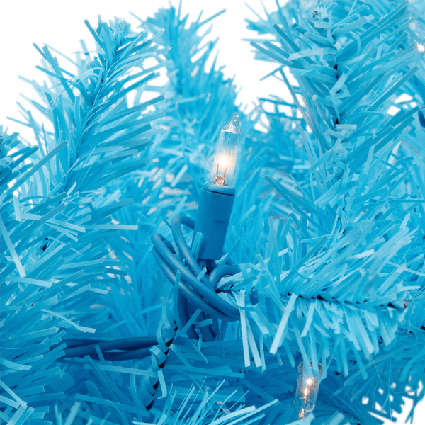 Northlight 9ft. Sky Blue Pine Christmas Garland