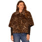 Womens Democracy Wide Cllr Cheetah Prnt Plush Caplet Ptch - image 1