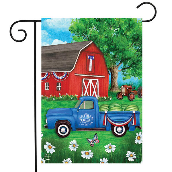 Briarwood Lane Sunshine Barn Garden Flag - image 