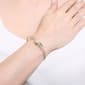 Athra Silver Plated Single Crystal Spear Coil Bracelet - image 3