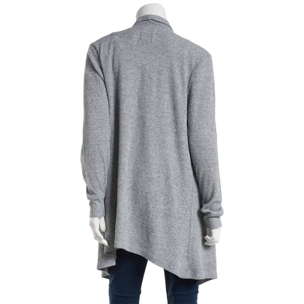 Womens New York Laundry Roll Tab Sleeve  Drape Front Cardigan