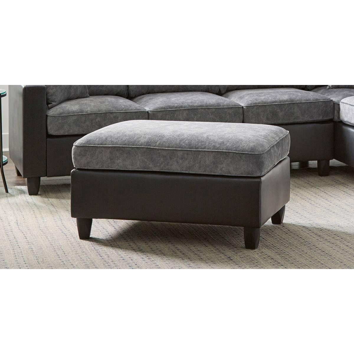 Coaster Pewter and Black Vinny Rectangle Upholstered Ottoman,New Products : American Fashion Style Bags On Sale