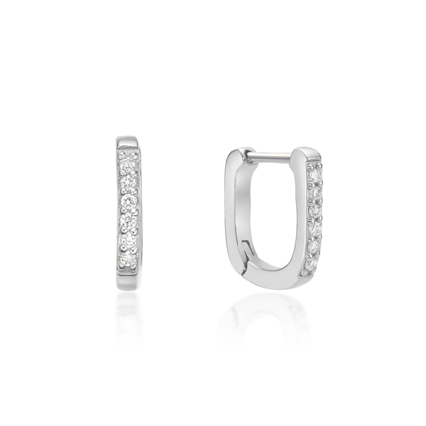 Brilliant Grown 1/10ctw. Lab-Grown Diamond Hoop Earrings