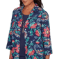Petite Alfred Dunner Saratoga Springs Floral Two In One Blouse - image 5