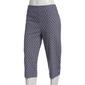 Womens Briggs Geo Millennium Cut-Out X Hem Capri Pants - image 1