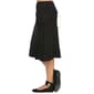Womens 24/7 Comfort Apparel Calf Length Skirt - Black - image 3