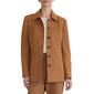 Womens Jones New York Long Sleeve Collar Button Front Suede Jack - image 1