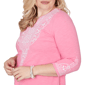 Womens Alfred Dunner The Royal Treatment Embroidered Blouse - image 5