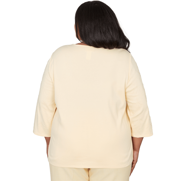 Plus Size Alfred Dunner Al Fresco Floral Embroidery Blouse