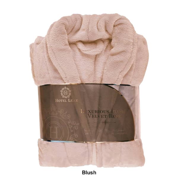 Womens Hotel Luxe Plush Velvet Robe