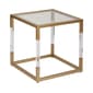 9th & Pike® Gold Modern Acrylic Accent Table - image 2
