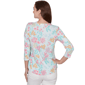 Womens Ruby Rd. Renaissance Romance Blooming Floral Blouse - image 1