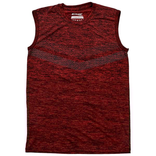 Mens Cougar® Sport Sleeveless Marled Dry Fit Tank Top