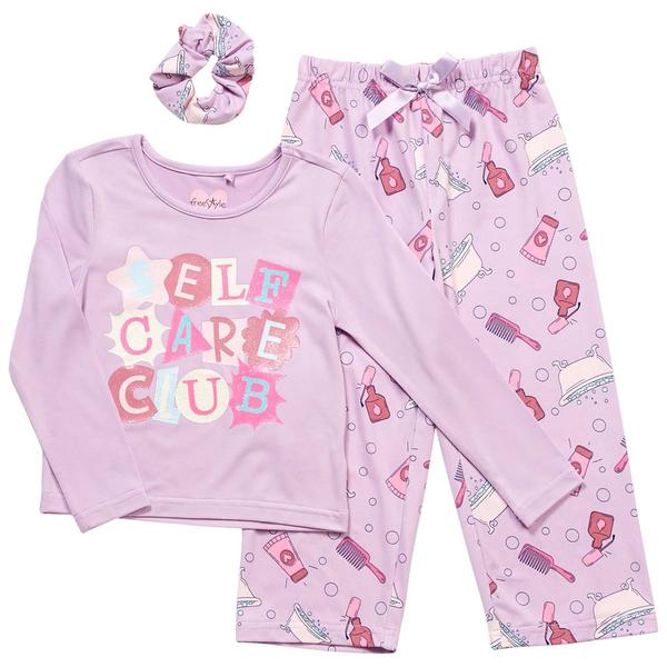 Toddler Girl Freestyle Revolution Self Care Club Pajama Set - image 