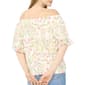 Womens Cece Off the Shoulder Ruffle Sleeve Floral Blouse - image 2