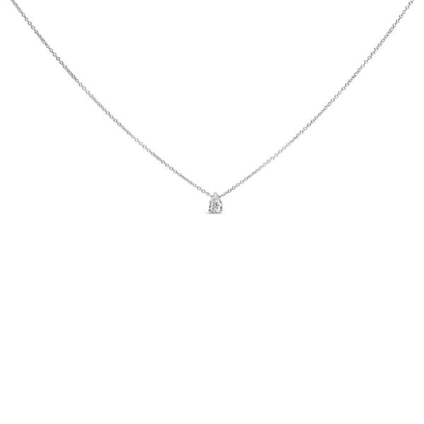 Haus of Brilliance 14kt. White Gold Lab Grown Diamond Pendant